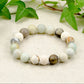 10mm Amazonite and Lava Stone Bracelet.