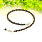 Close up of 4mm Garnet Crystal Choker Necklace.