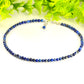 4mm Natural Lapis Lazuli Choker Necklace for women.