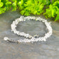 Clear Quartz Crystal Chip Anklet with clasp and a cute little dangle.