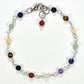 4mm Chakra Gemstone Link Bracelet with Clasp