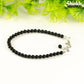 4mm Black Onyx Stone Bracelet with Clasp.