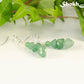 Natural Green Aventurine Crystal Chip Earrings