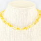 Natural Citrine Crystal Chip Choker Necklace on a bust