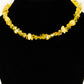 Natural Citrine Crystal Chip Choker Necklace on a bust