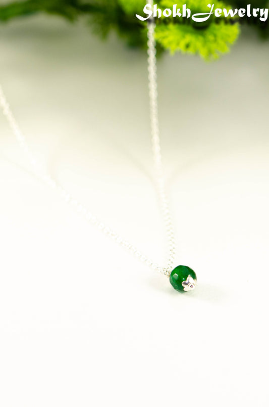 Dainty Emerald Choker Necklace