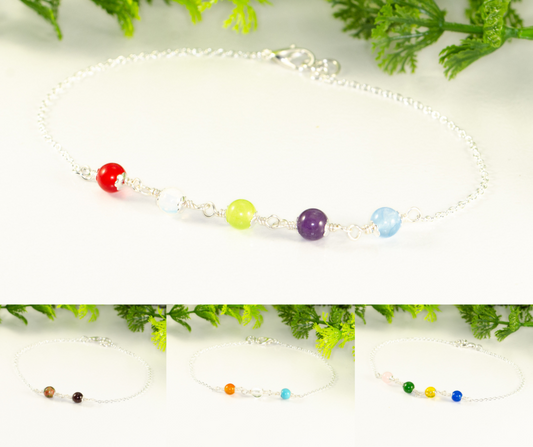 Different options for Custom Family Birthstone Bracelet.